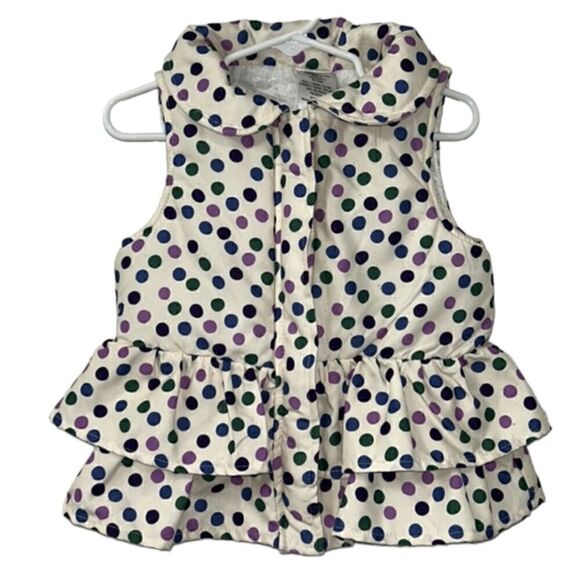 Toughskins Toddler Polka Dot Vest(Size 4t) - Picture 2 of 5